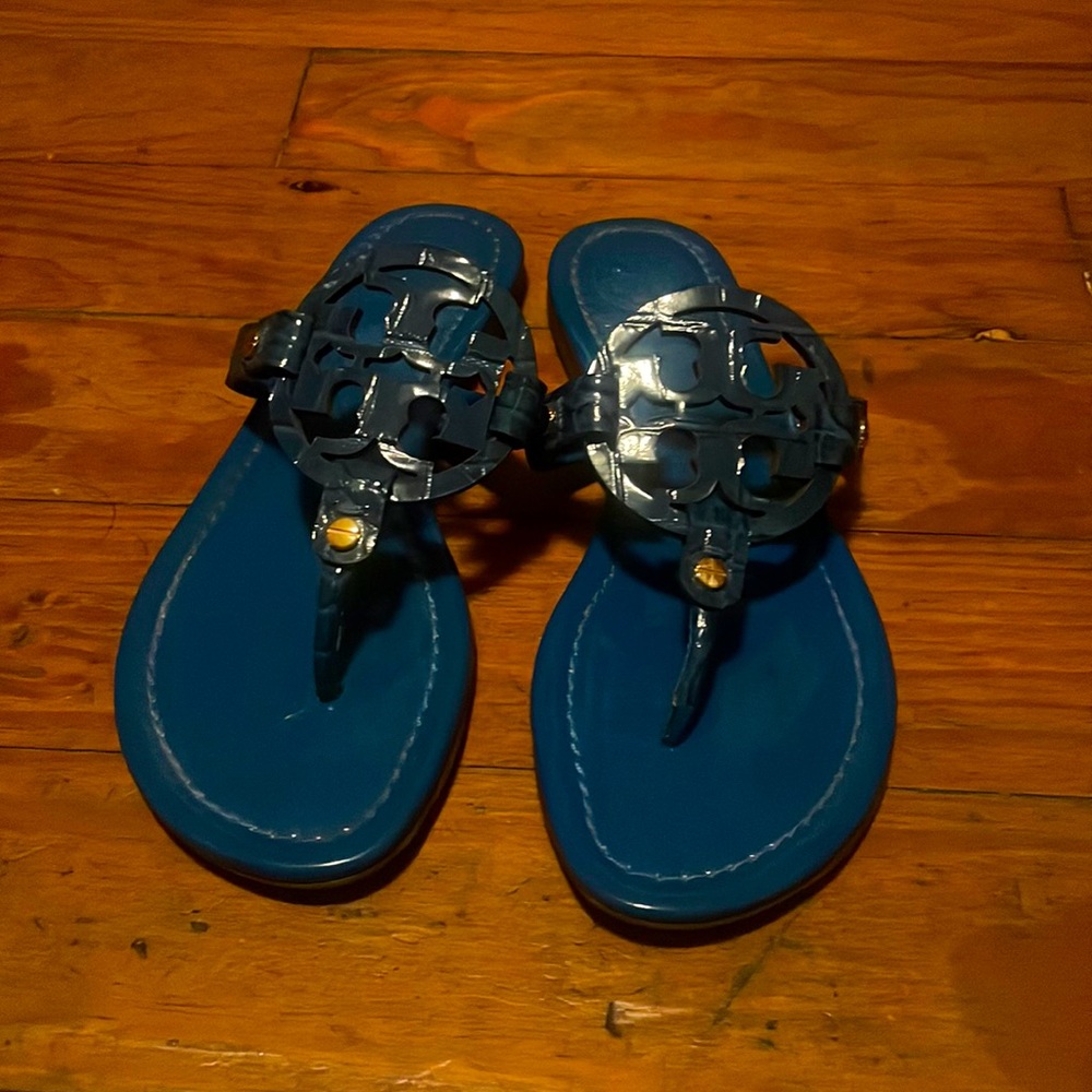 Blue Tory Burch Miller Sandal Size 6.5